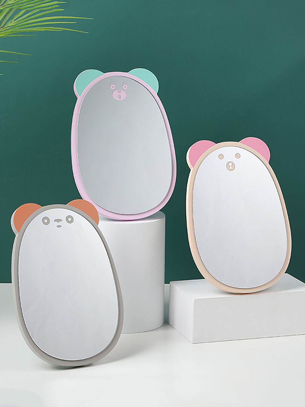 Yoyoso Sevimli Ayı Ahşap Ayna-4