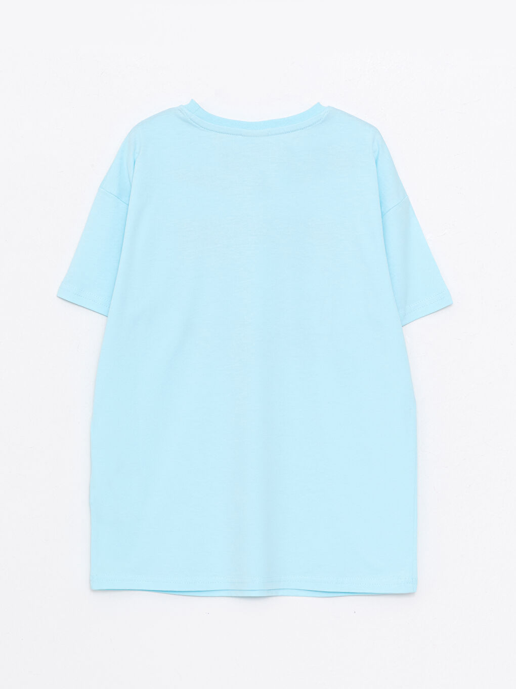 მრგვალი საყელო ნაბეჭდი მოკლე სახელოიანი ბამბის მაისური ბიჭებისთვის-1