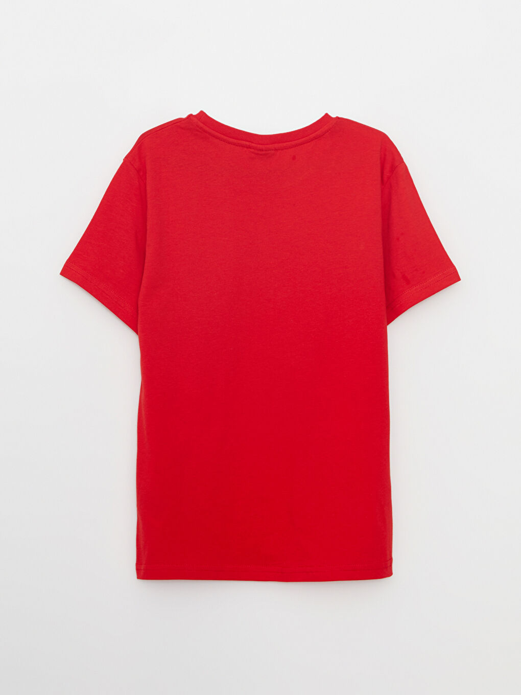 Crew Neck Printed Short Sleeve Cotton Boy T-shirt-1