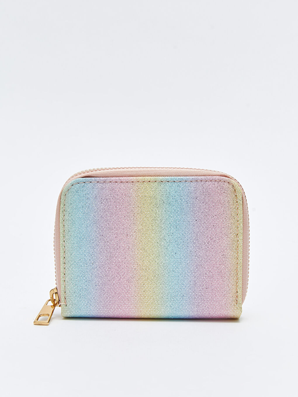 Karışık Simli Renk Bloklu Kız Çocuk Cüzdan