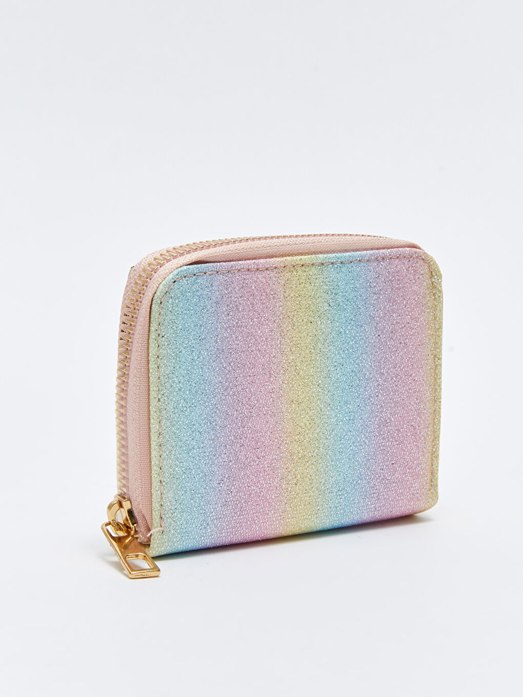 Karışık Simli Renk Bloklu Kız Çocuk Cüzdan-1