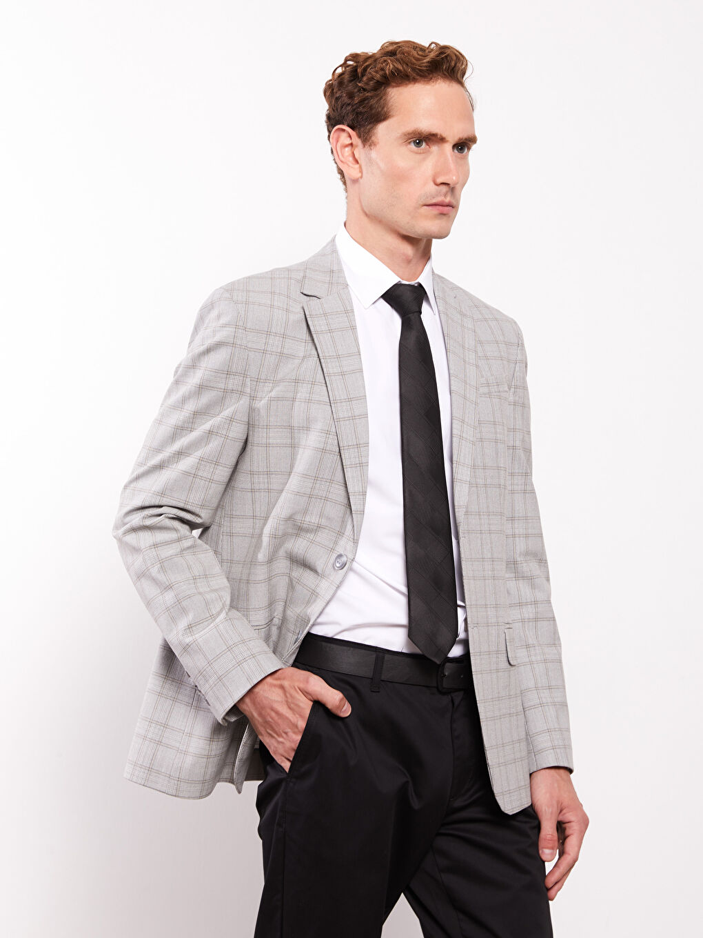 بليزر رجالي بقصة عادية-1