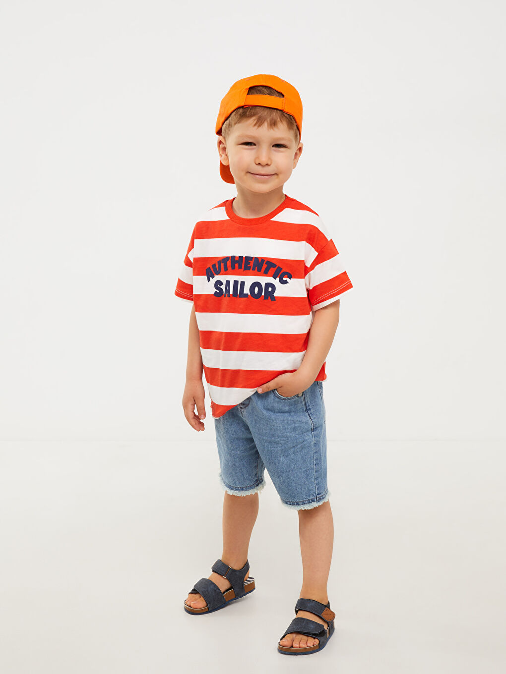 LCW baby Indigo Basic Erkek Bebek Jean Şort