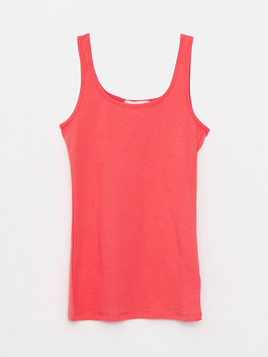 Mercan U Yaka Düz Pamuklu Kadın Atlet-5