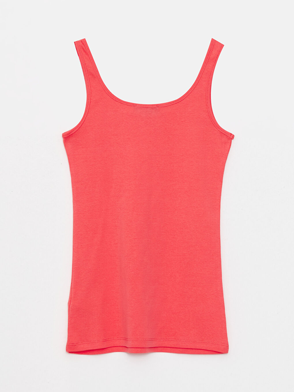 Mercan U Yaka Düz Pamuklu Kadın Atlet-6