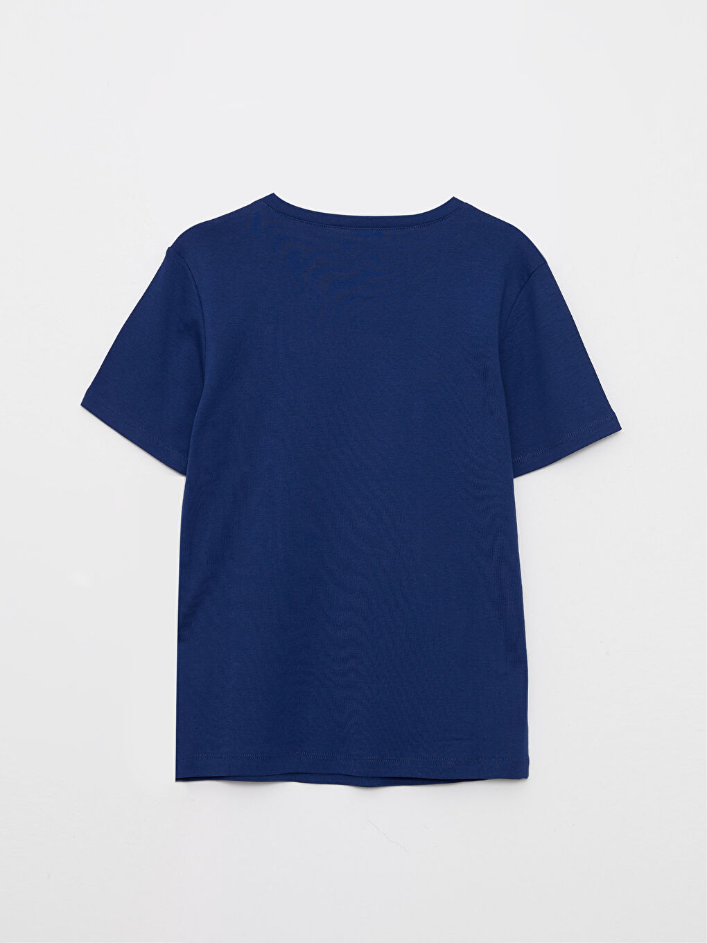 Crew Neck Straight Short Sleeve Cotton Women's T-Shirt-6