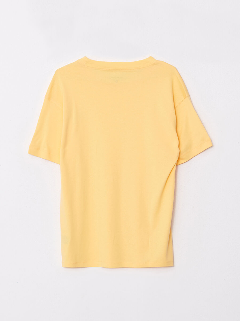 Crew Neck Straight Short Sleeve Cotton Women's T-Shirt-6