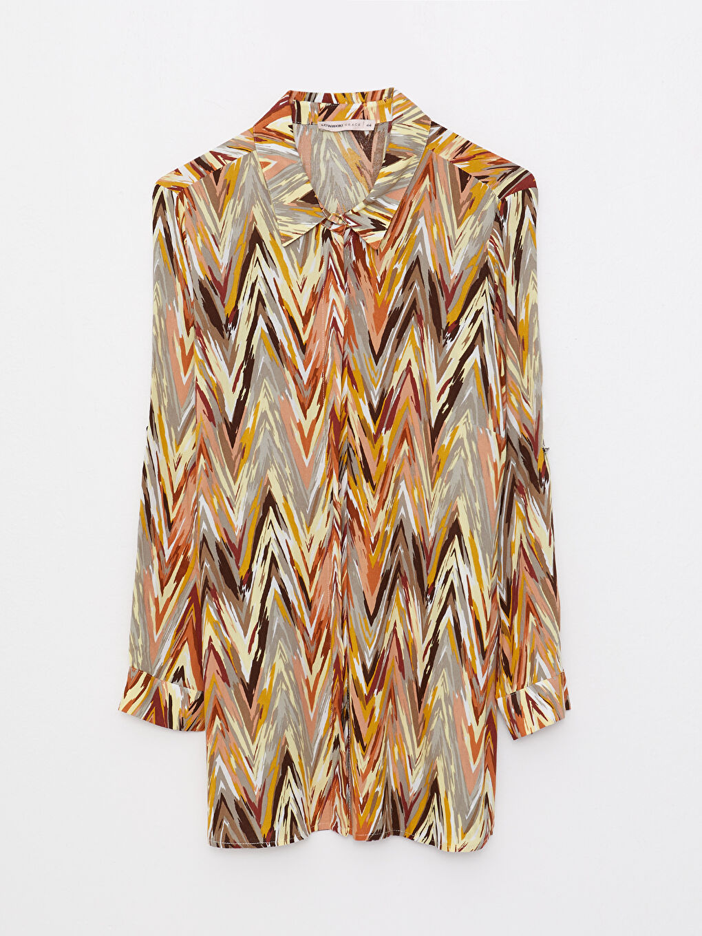 Chemise Pour Femmes En Viscose Imprimée À Manches Longues Et Fermeture Boutonnée Sur Le Devant-5