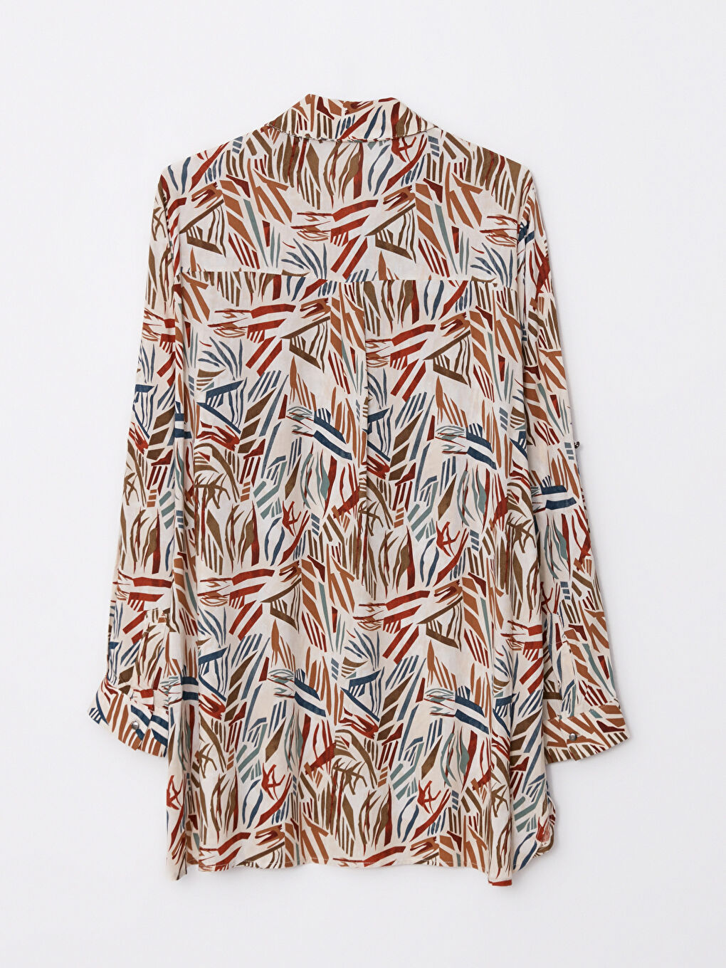 Chemise Pour Femmes En Viscose Imprimée À Manches Longues Et Fermeture Boutonnée Sur Le Devant-6