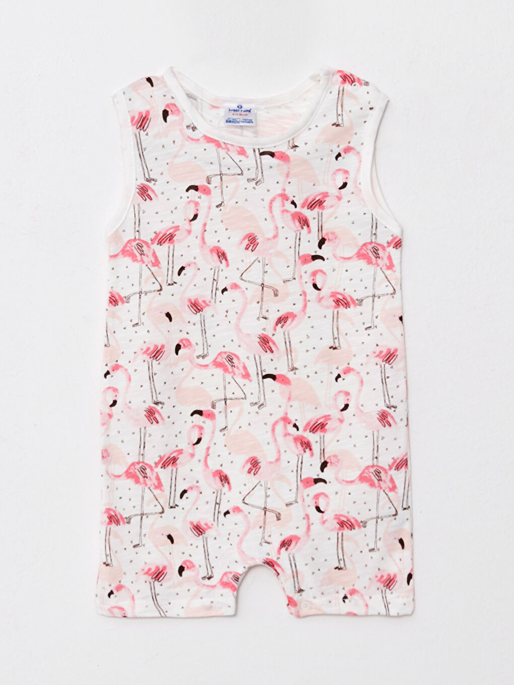 Ekru Bisiklet Yaka Kız Bebek Tulum