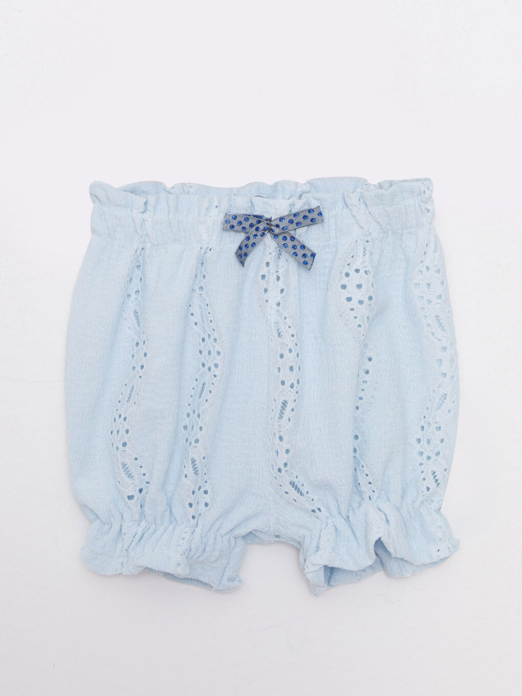 Ekru Bisiklet Yaka Kısa Kollu Baskılı Kız Bebek 2'li Takım-2