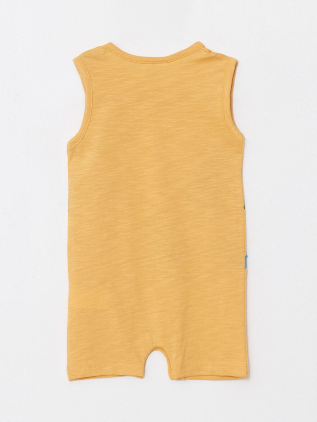 Sarı Bisiklet Yaka Erkek Bebek Tulum-1