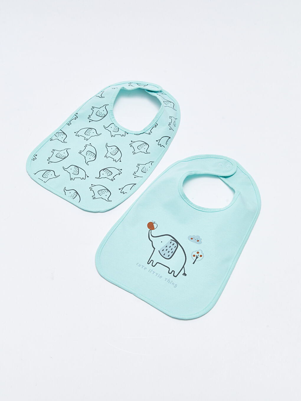 Baskılı Erkek Bebek Mama Önlüğü 2'li