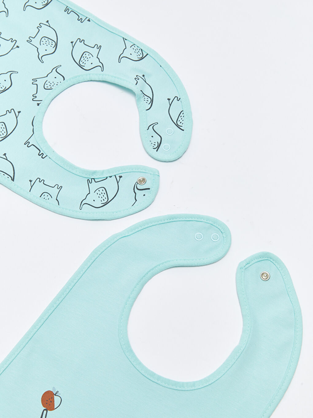 Baskılı Erkek Bebek Mama Önlüğü 2'li-3