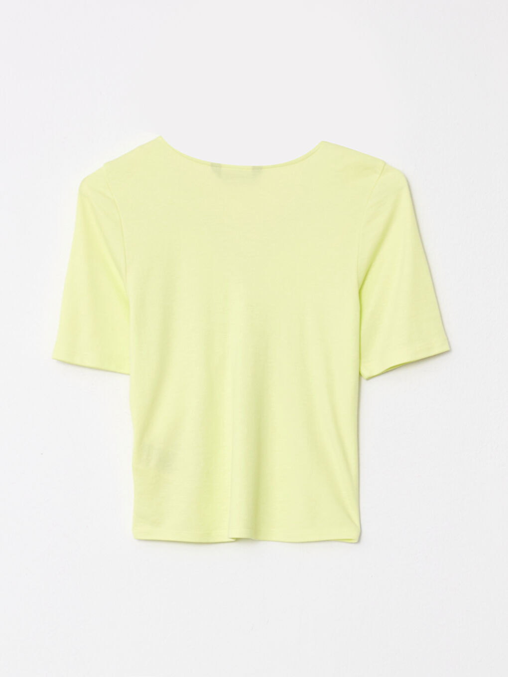 LCW Vision V-Neck Plain Short Sleeve Women's T-Shirt -S2M518Z8-FUQ