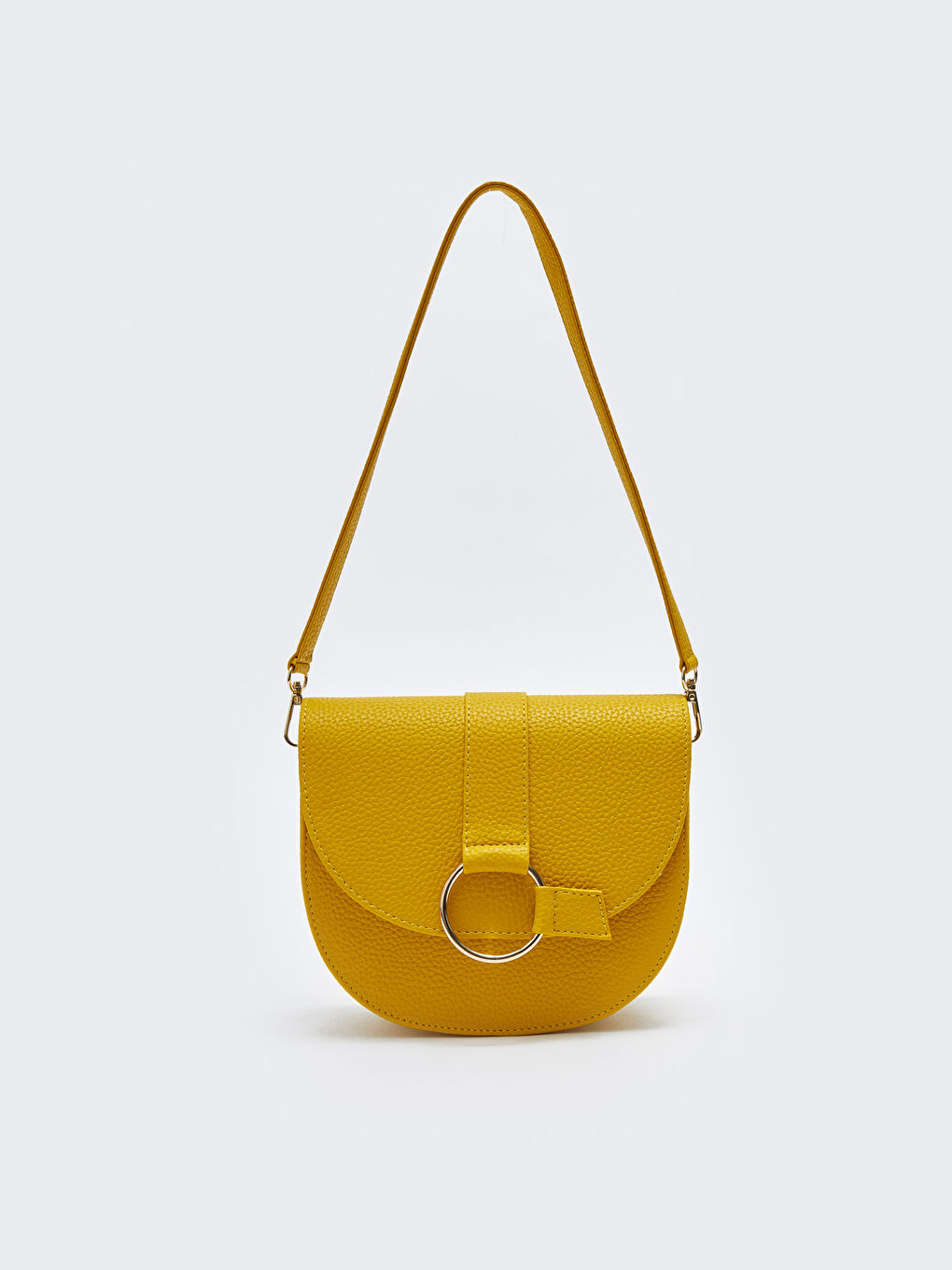 LCW ACCESSORIES Sari Deri Görünümlü Kadın Omuz Çantası - 2