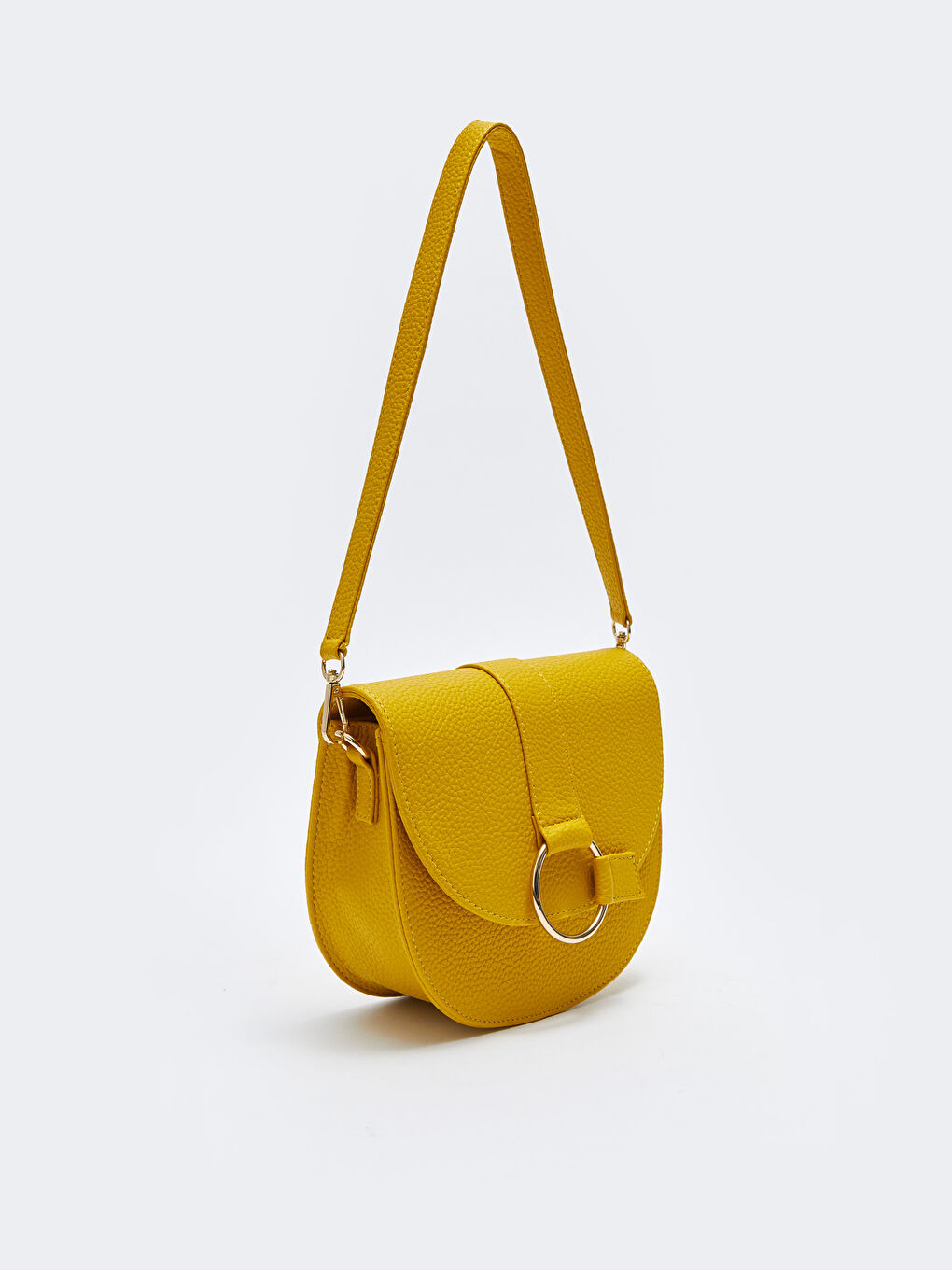 LCW ACCESSORIES Sari Deri Görünümlü Kadın Omuz Çantası - 3