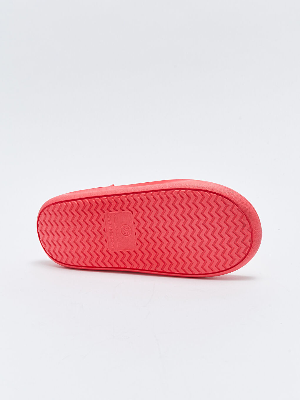 Fuşya Tek Bantlı Cırt Cırtlı Kadın Plaj Sandaleti-3