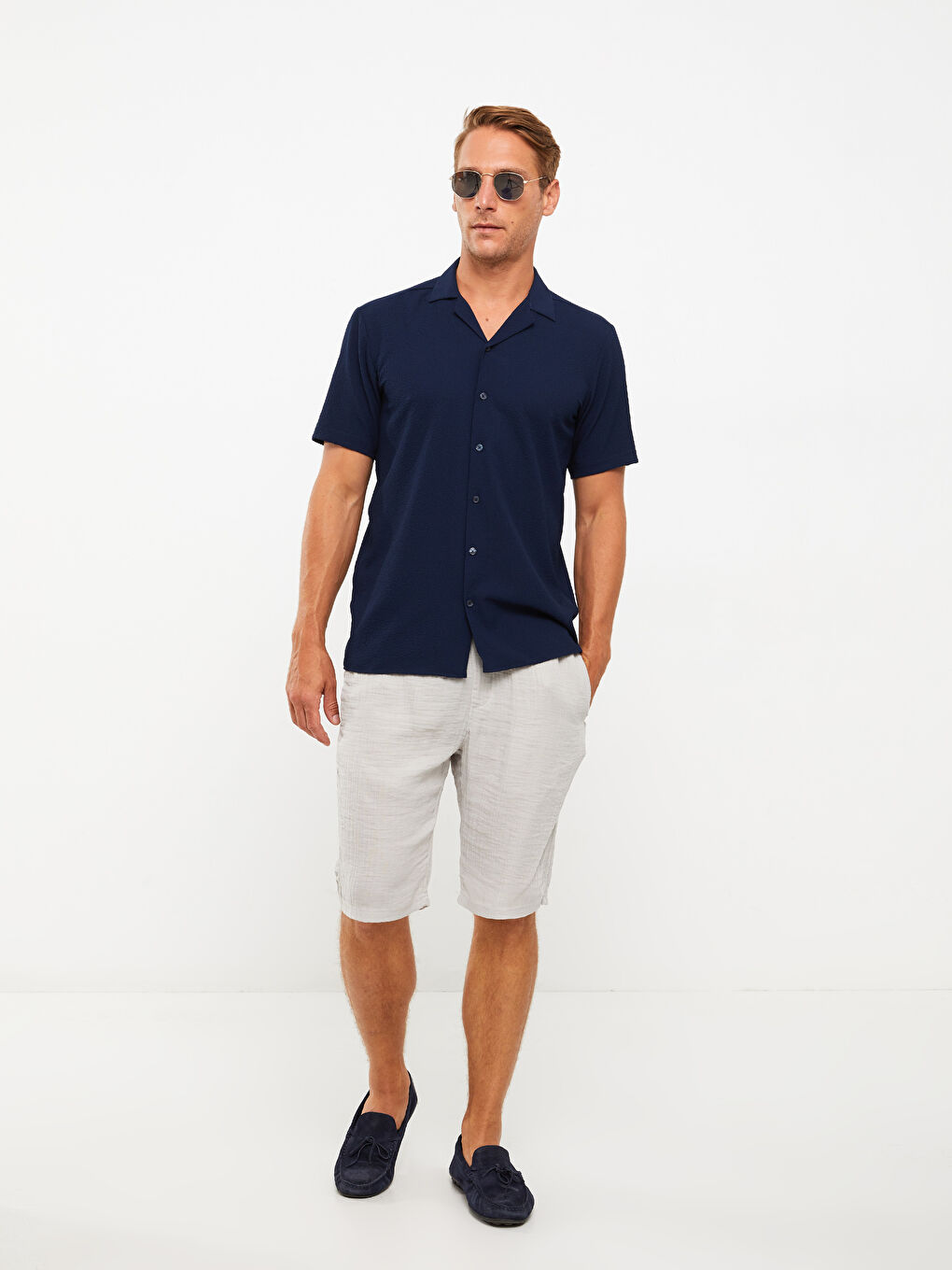 Regular Fit Short Sleeve Men's Shirt-2