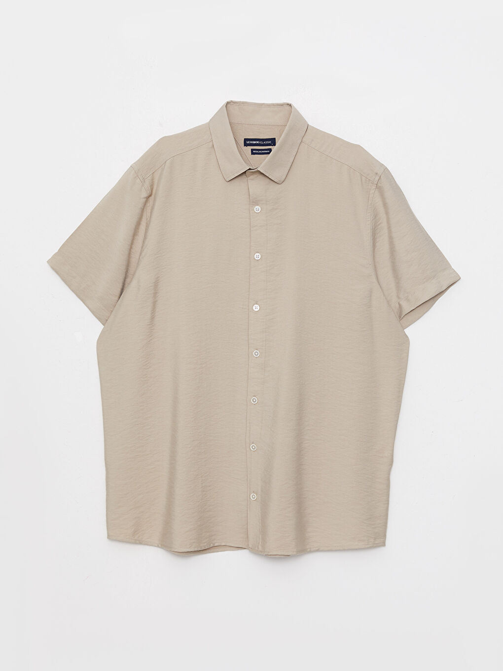 قميص رجالي بكم قصير بقصة عادية-5