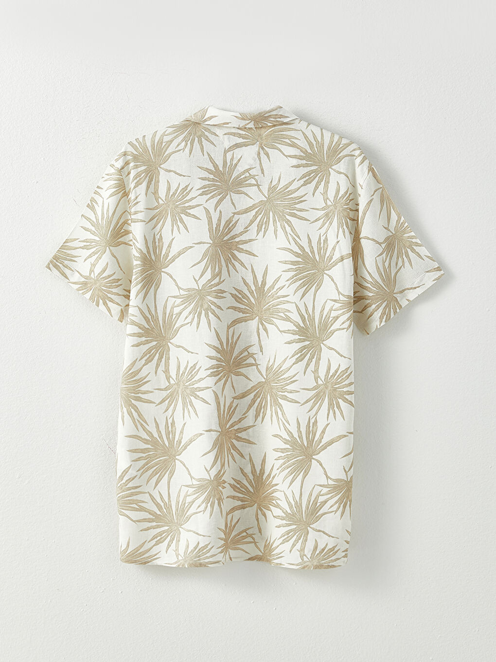 Regular Fit Short Sleeve Patterned Men's Shirt-6