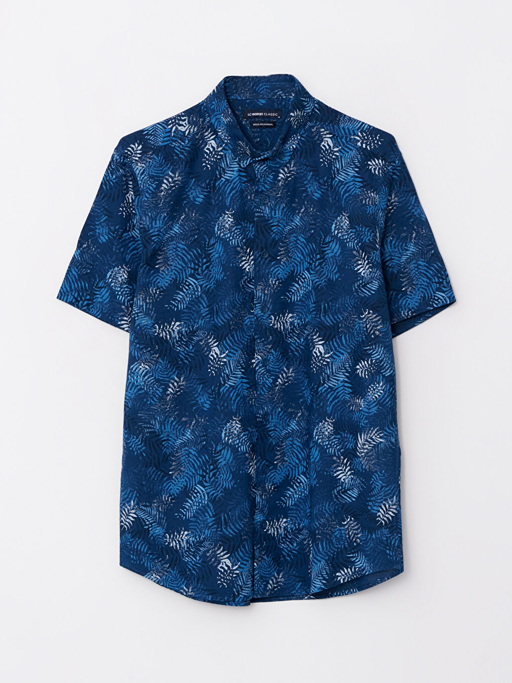 Chemise en Popeline à Motifs à Manches Courtes pour Hommes Coupe Régulière-5