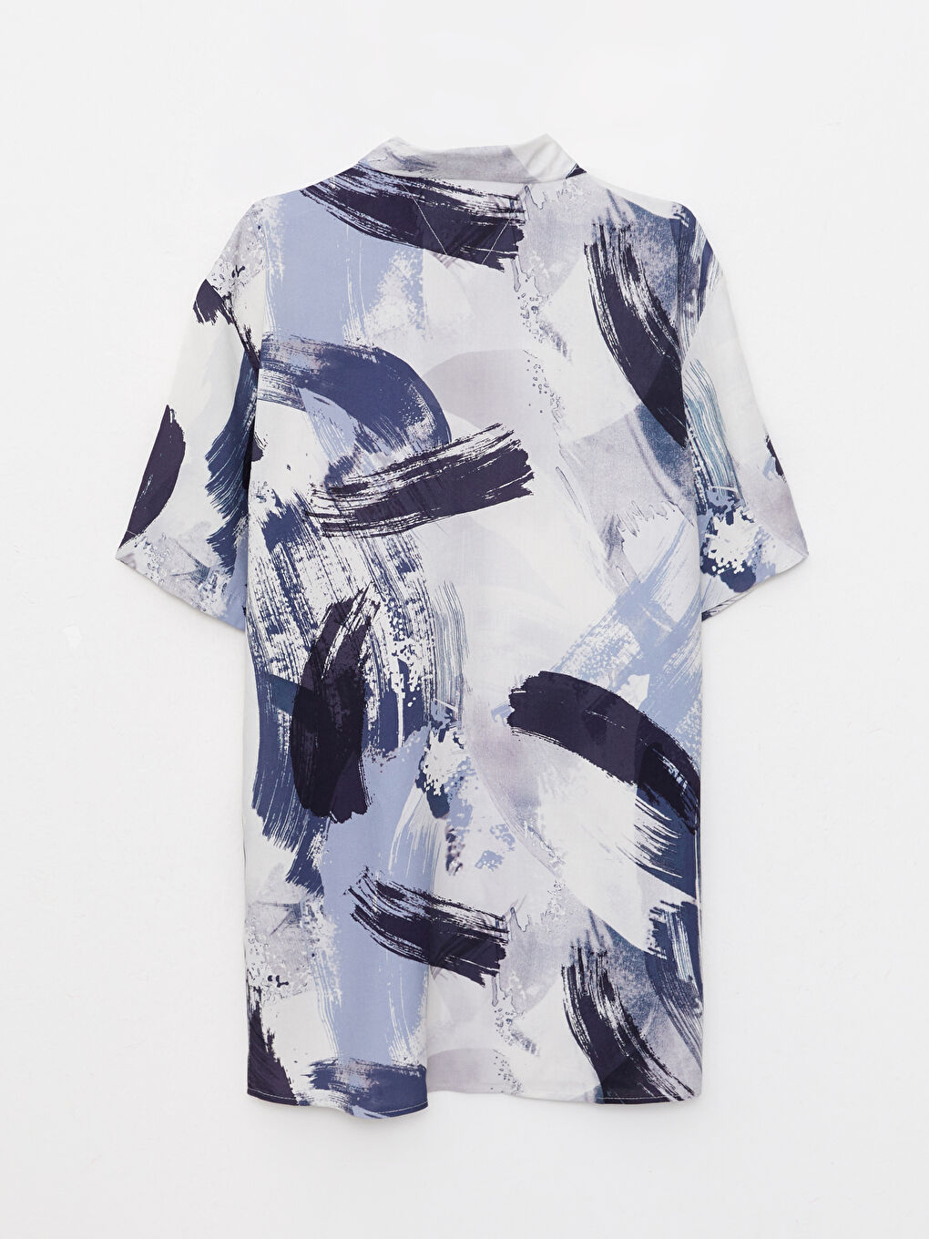 İndigo Regular Fit Kısa Kollu Viskon Erkek Gömlek-6