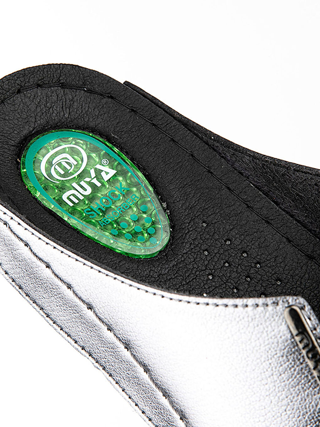 Gri Tek Bantlı Kadın Terlik-3