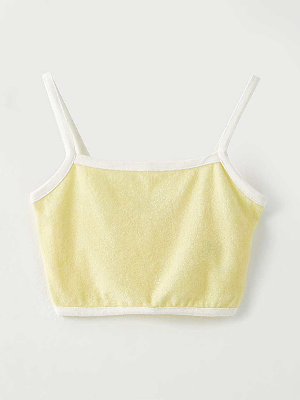 U Neck Plain Strappy Women's Crop Top-5