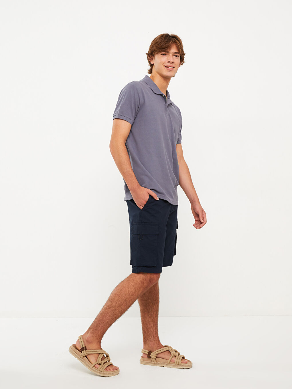 Standard Fit Men's Cargo Shorts -S2M901Z8-S9P
