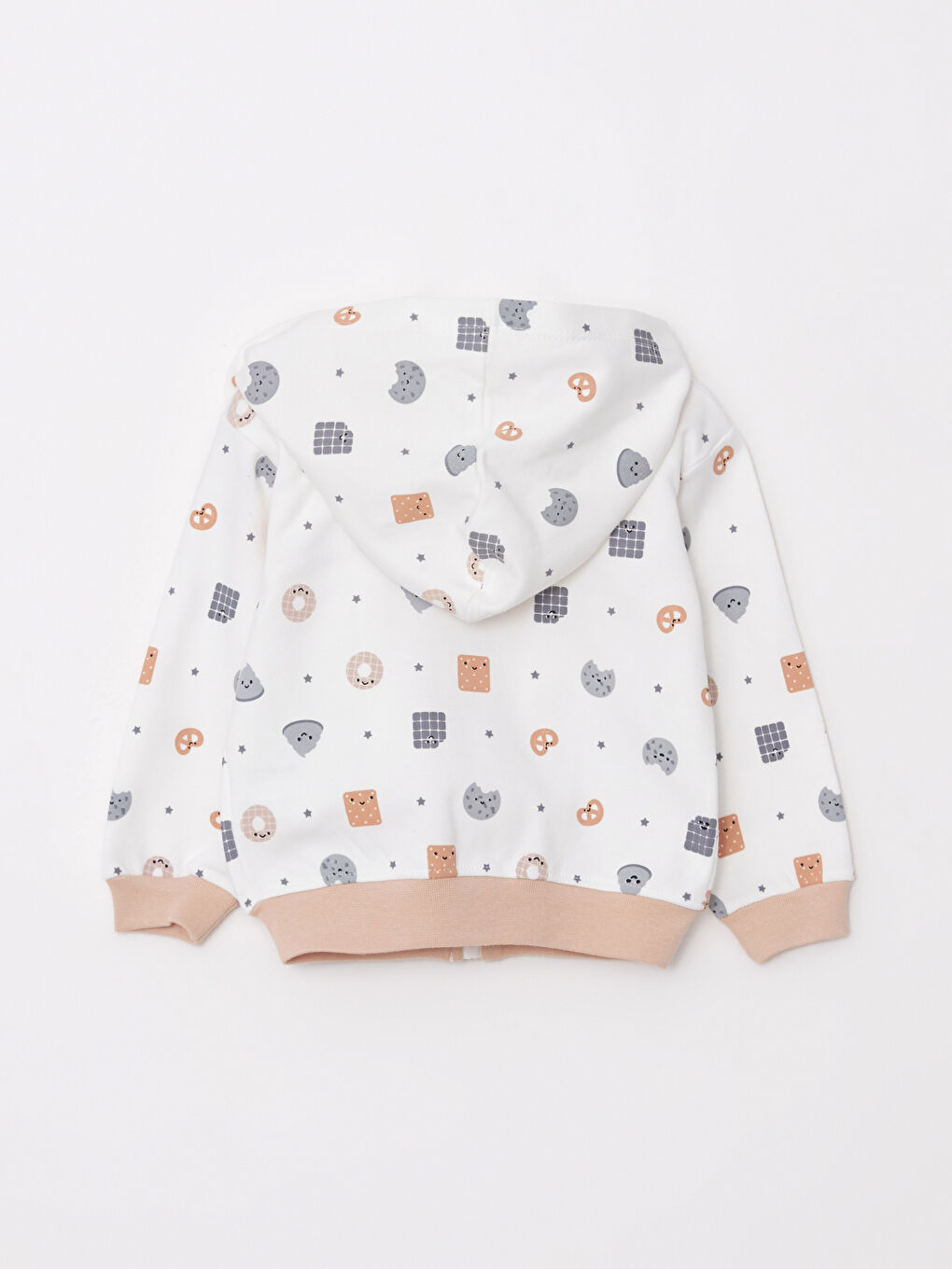 Ekru Bisiklet Yaka Erkek Bebek 3'lü Takım-5