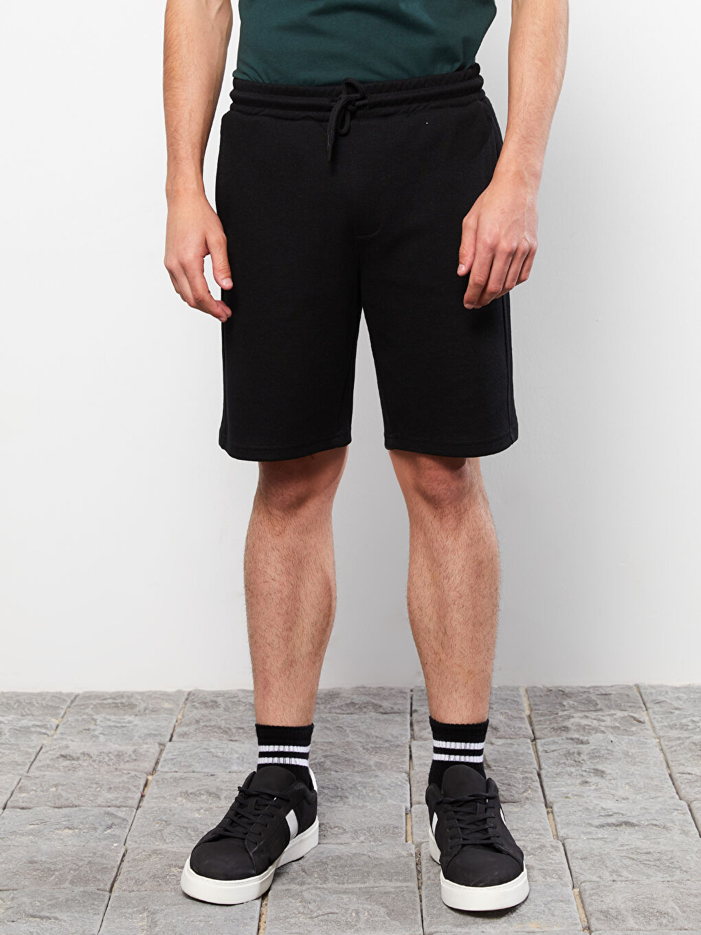 Slim Fit Binding Detail Men's Shorts -S2MA34Z8-CVL