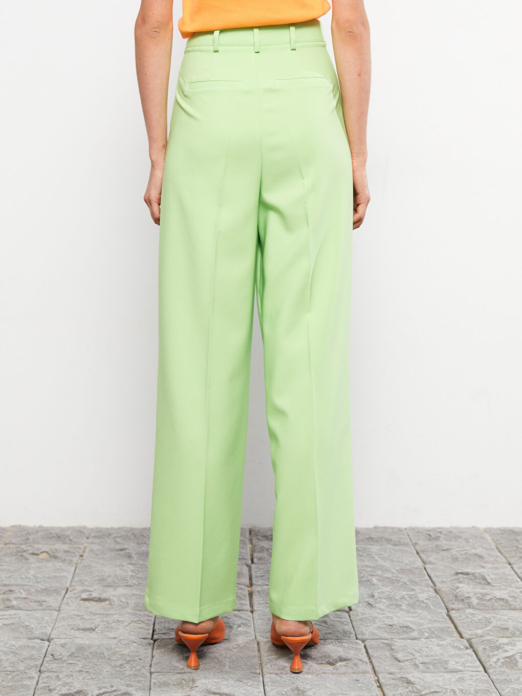 LCW Vision Women's Relaxed Fit Plain Trousers -S2MA35Z8-G3S