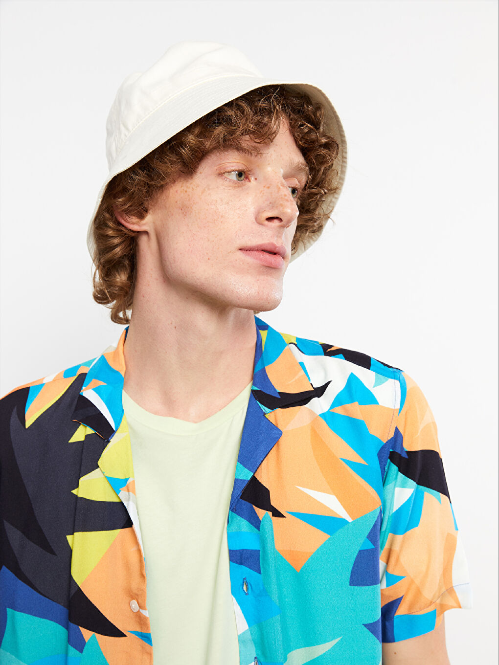 Regular Fit Short Sleeve Patterned Men's Shirt-2