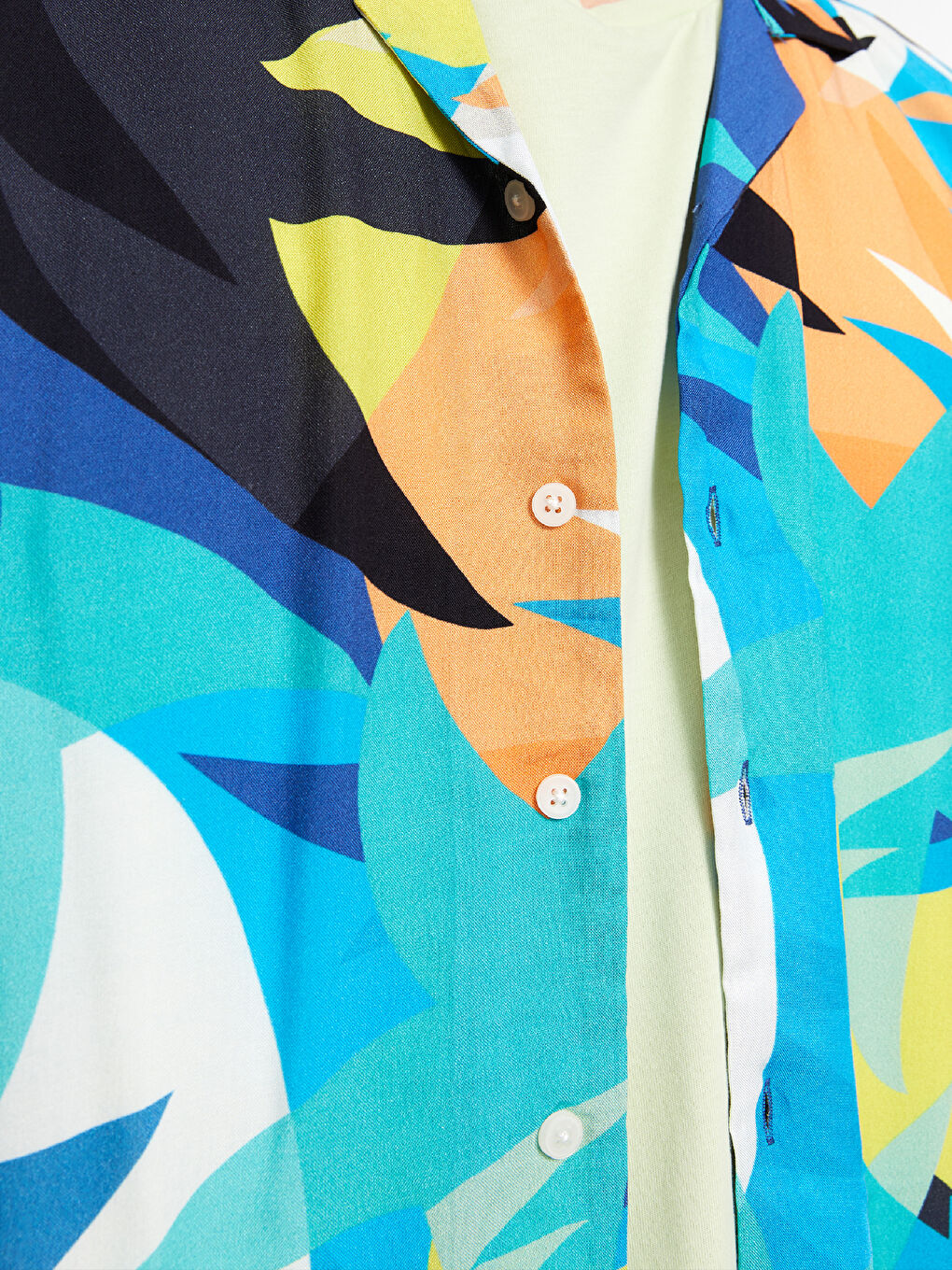 Regular Fit Short Sleeve Patterned Men's Shirt-4