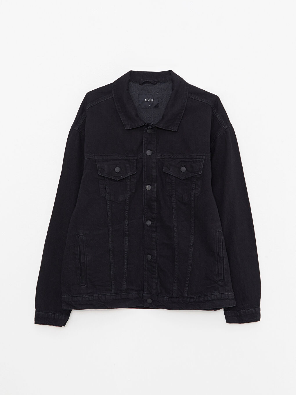 XSIDE Veste en Jean à Col de Chemise Oversize pour Hommes -S2MA50Z8-CVL