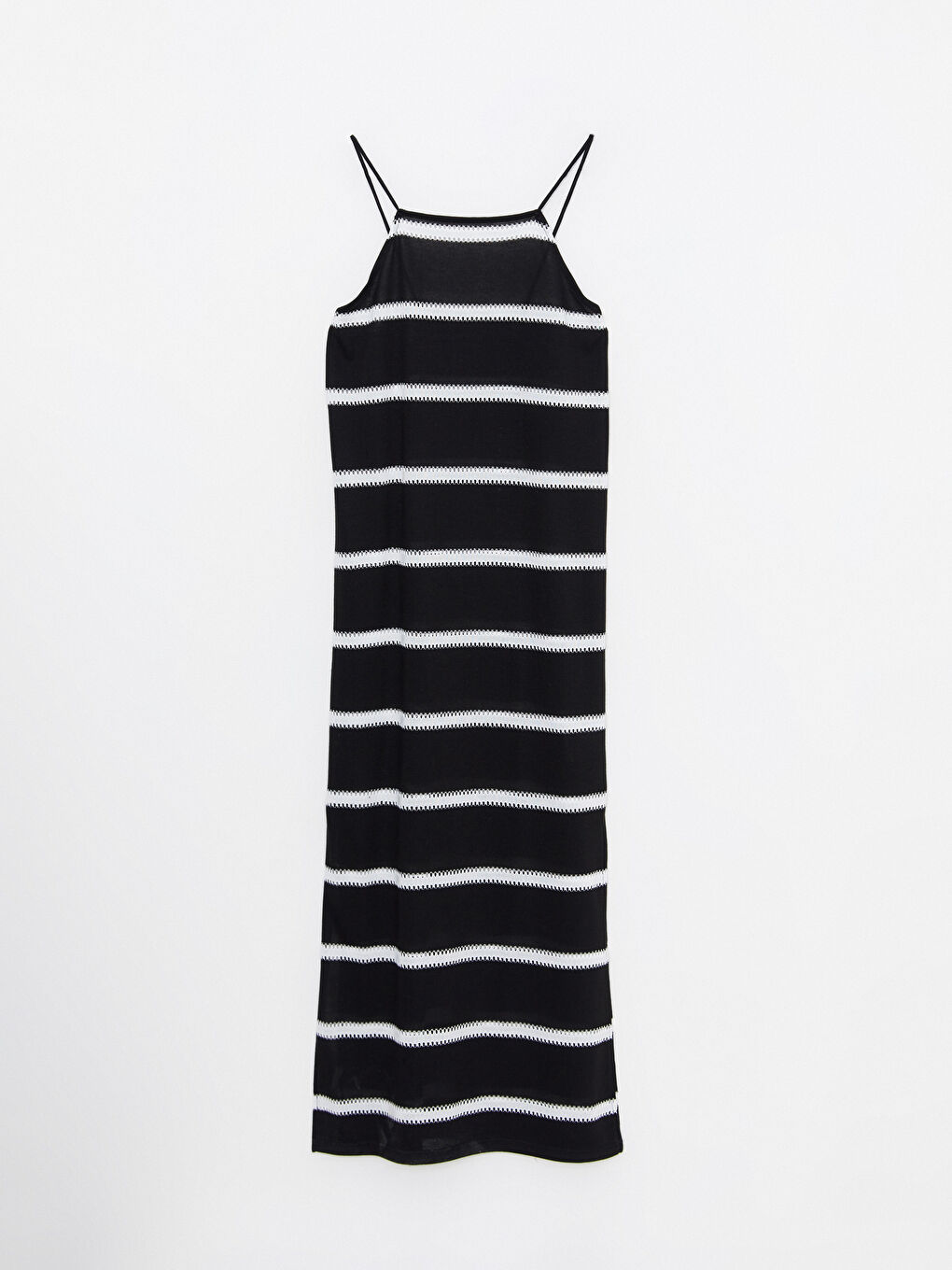 LCW Vision Square Neck Striped Strap Women's Bodycon Dress -S2MC16Z8-LEG