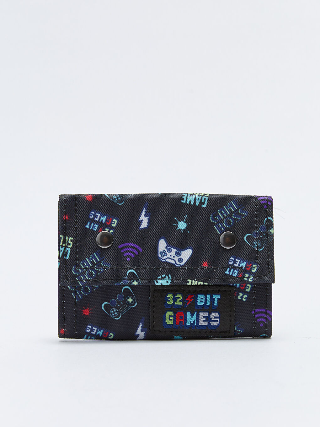 Siyah Yazı Baskılı Erkek Çocuk Cüzdan