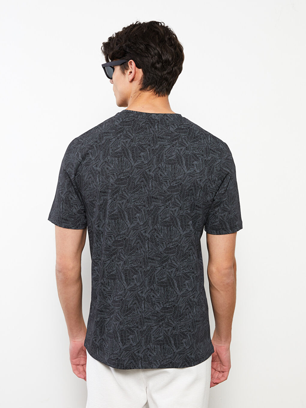 Футболка Мужская с Круглым Вырезом, Коротким Рукавом, С Принтом, Из Гребенного Хлопка-4