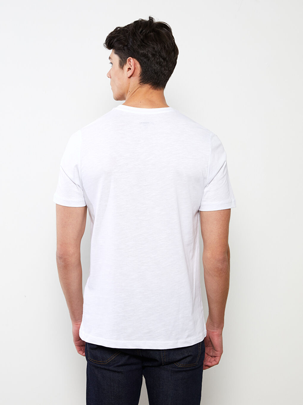 Футболка Мужская с Круглым Вырезом, Коротким Рукавом, С Принтом, Из Гребенного Хлопка-4