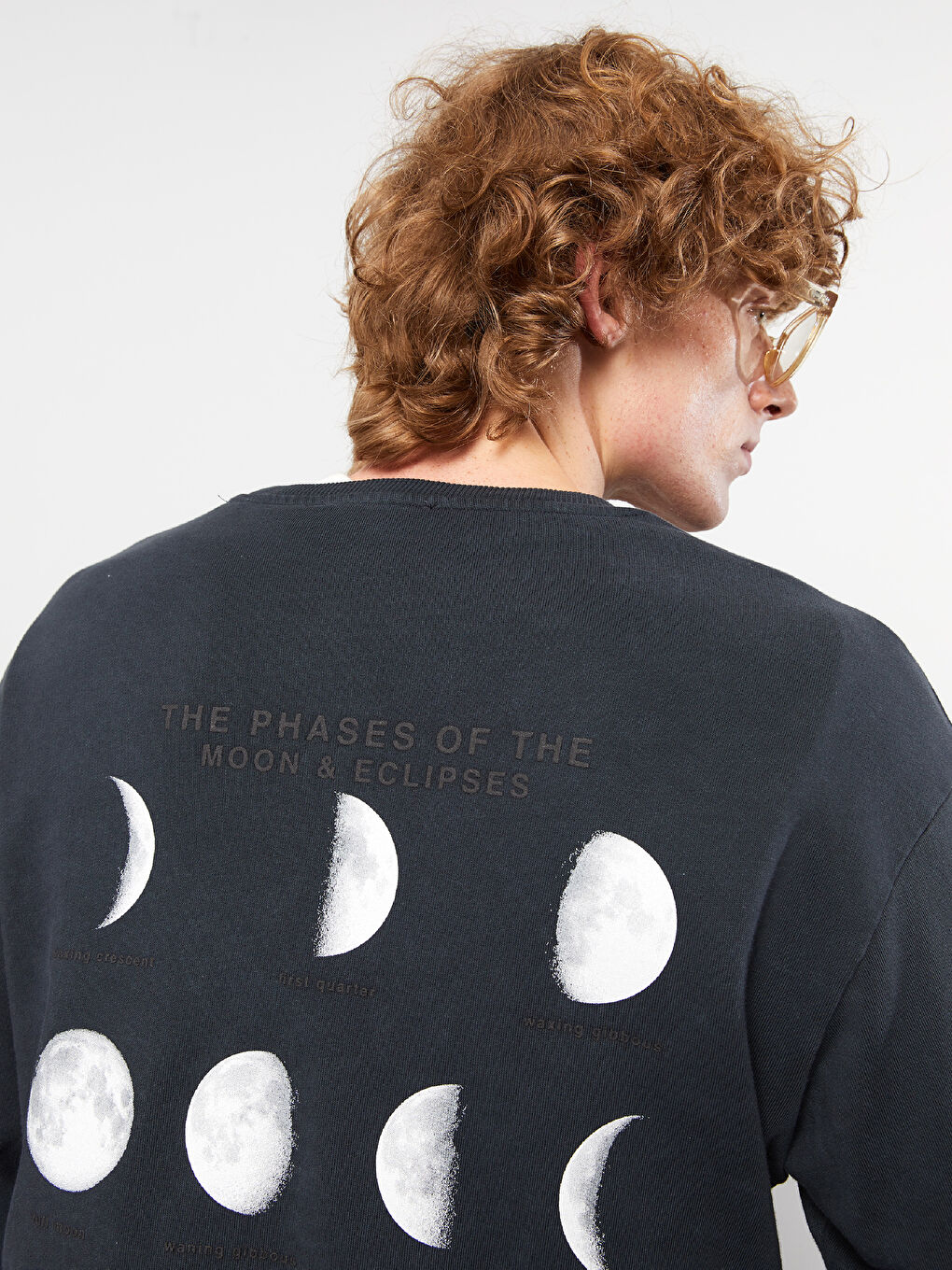 Crew Neck Long Sleeve Printed Men's Sweatshirt-2