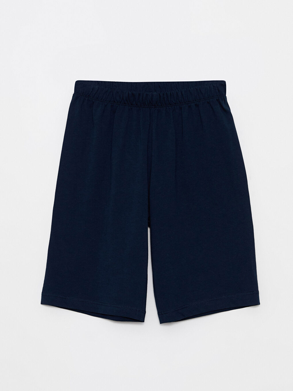 Gri Bisiklet Yaka Baskılı Kısa Kollu Erkek Çocuk Şortlu Pijama Takımı-2