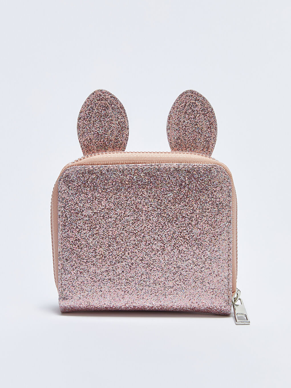 Pembe Simli Baskılı Kız Çocuk Cüzdan-1