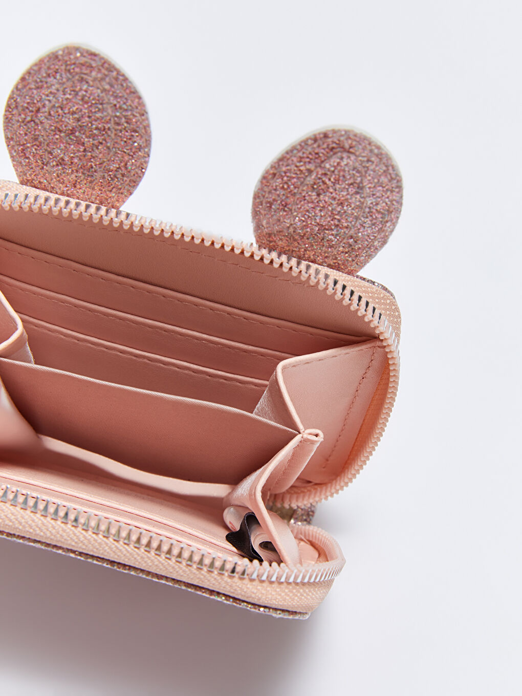 Pembe Simli Baskılı Kız Çocuk Cüzdan-2