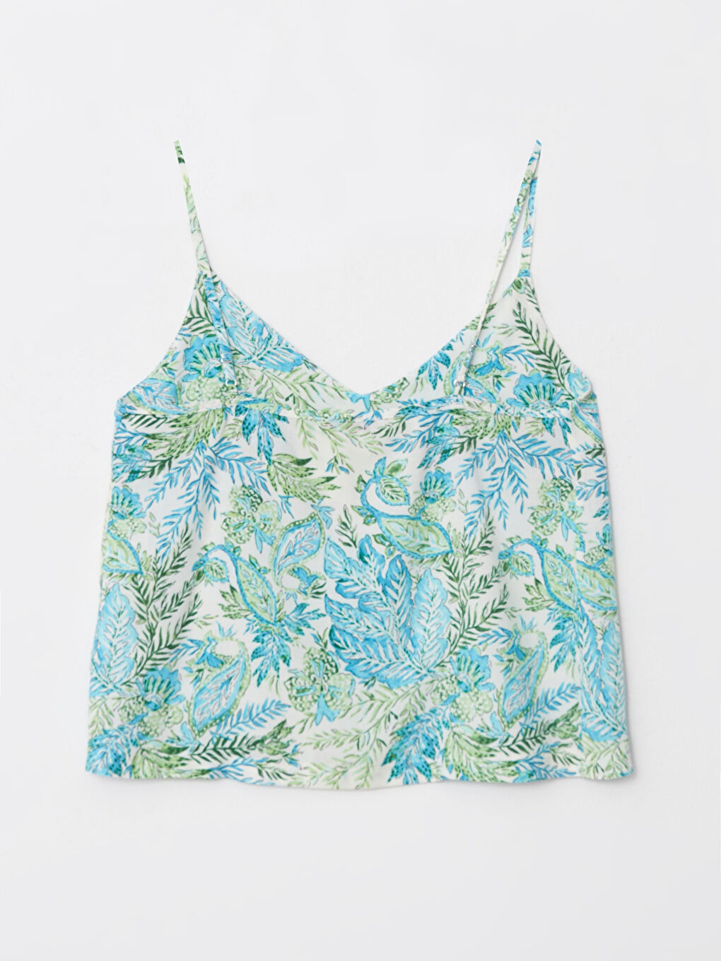 LCW Vision V Neck Patterned Strappy Women's Blouse -S2MD33Z8-LRR