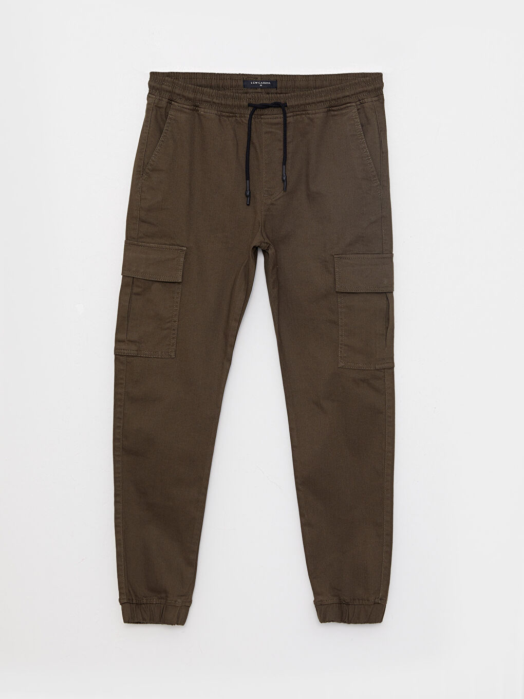 Slim Fit Twill Men's Jogger Trousers-5