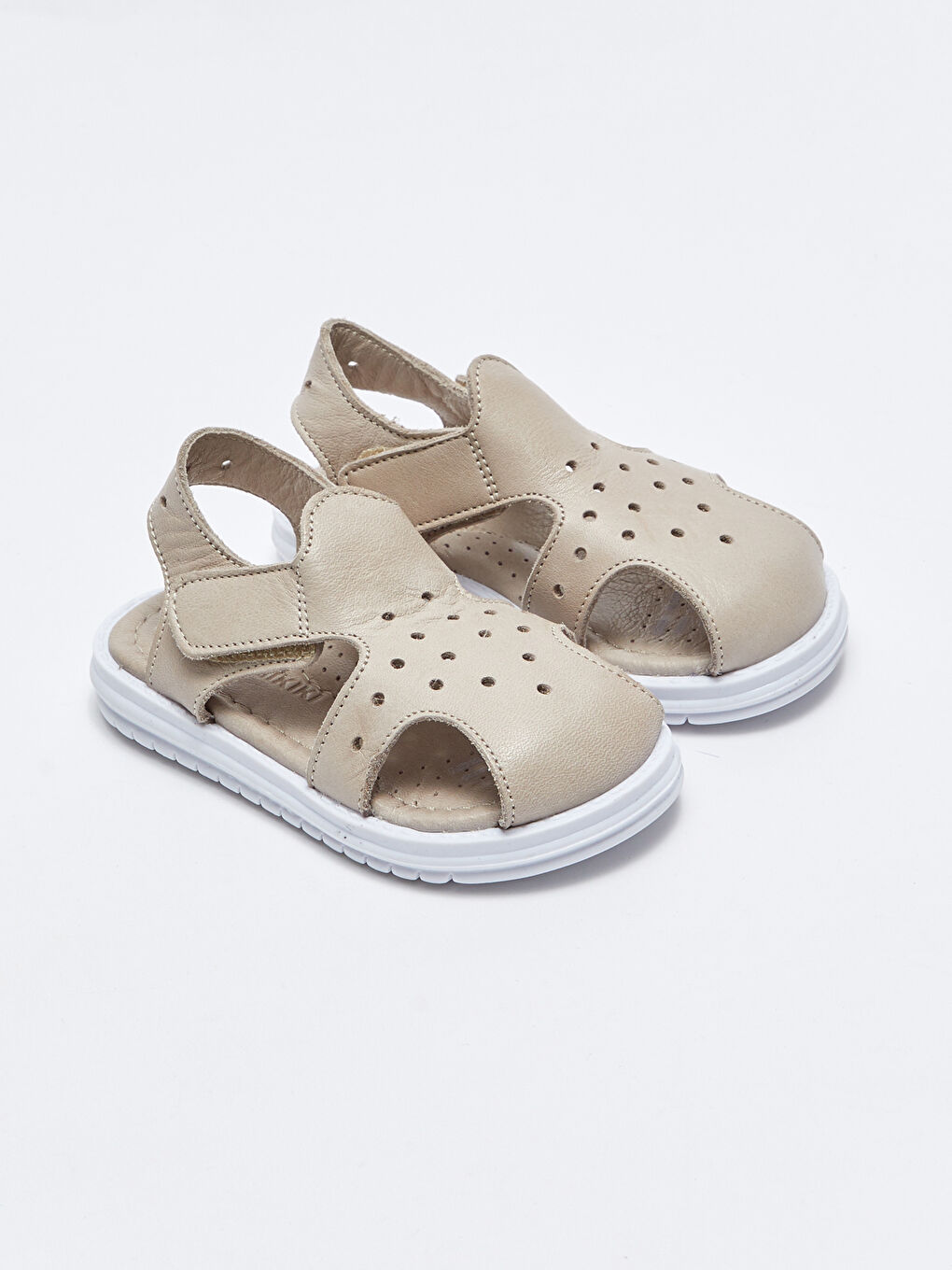 Genuine Leather Baby Boy Sandals with Velcro