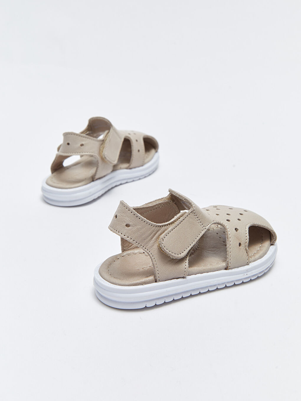Genuine Leather Baby Boy Sandals with Velcro-4