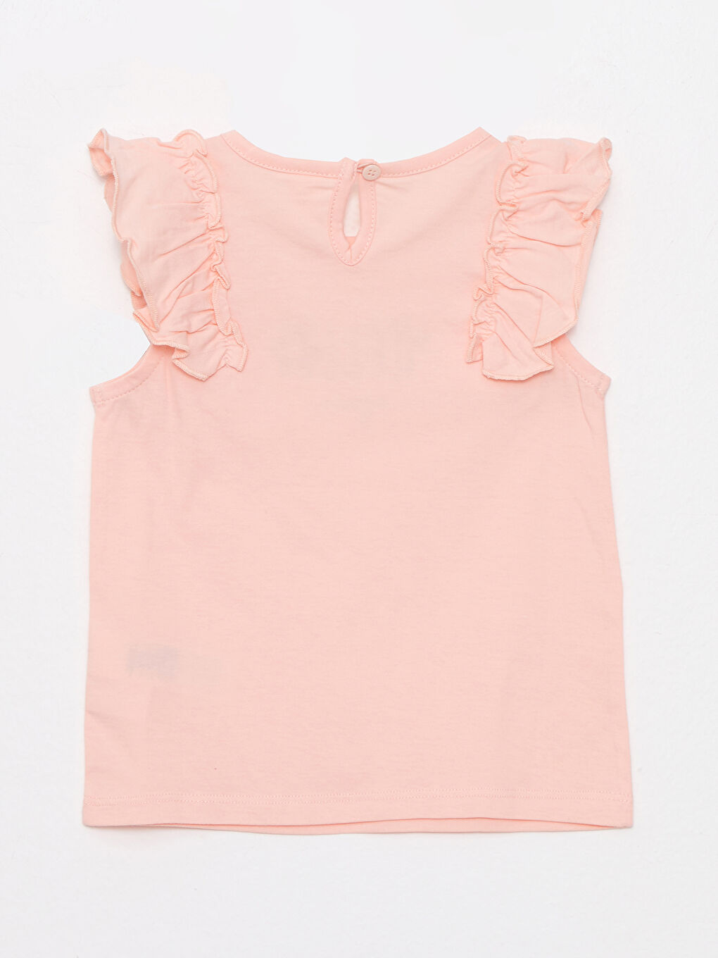 Crew Neck Printed Cotton Baby Girl T-Shirt-1