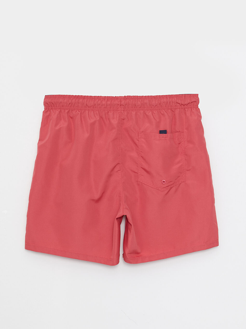 Pembe Kısa Boy Baskılı Erkek Deniz Şortu-1